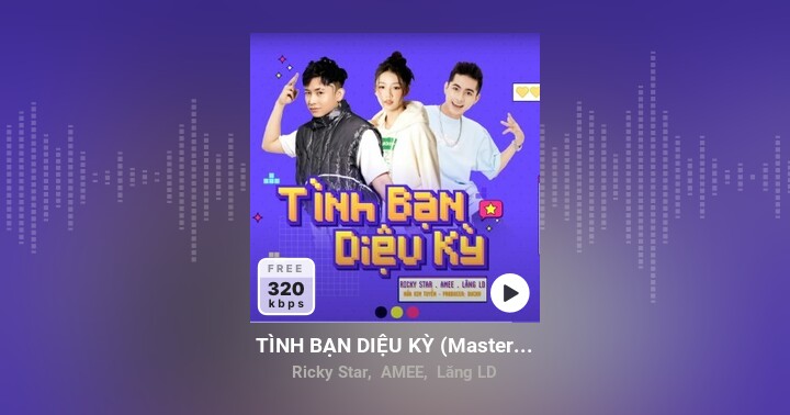 TÌnh BẠn DiỆu KỲ Master Version Ricky Star Amee Lăng Ld Lời Bài Hát Tải Nhạc Zing Mp3 2937